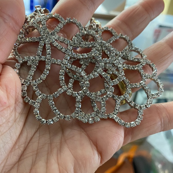 Kenneth Lane Rhinestone Chandelier Earrings - Picture 7 of 7